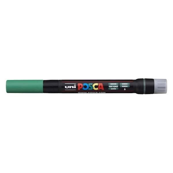 Marker Uni z farbą POSCA PCF-350 green  pędzelek 6