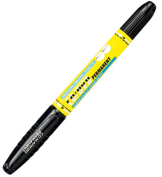 Marker CD /DVD Grand dwustronny czarny 1szt