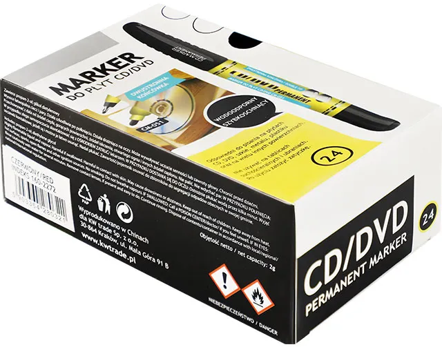 Marker CD /DVD Grand dwustronny czarny 1szt