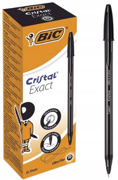 Długopis Bic Cristal Exact czarny  1szt • Długopisy • 001: Czarny