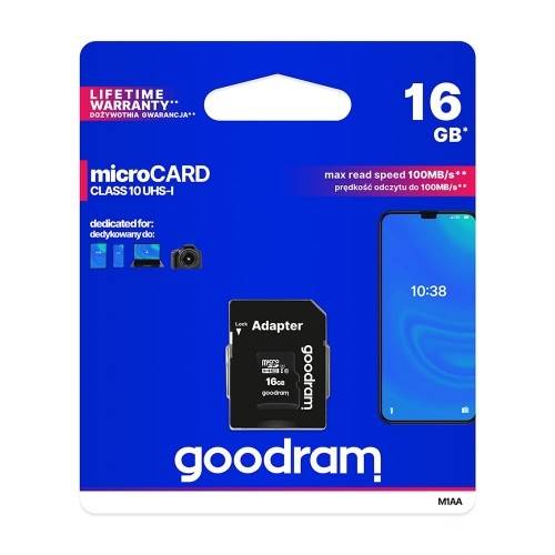 Karty pamięci GoodRam M1AA-0160R12 (16GB; Class 10