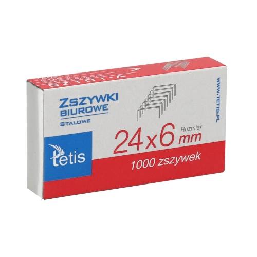 Zszywki 24/6 Tetis GZ101-A-1opk.