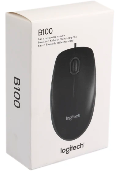 MYSZ LOGITECH OPTICAL B100 USB OEM CZARNA