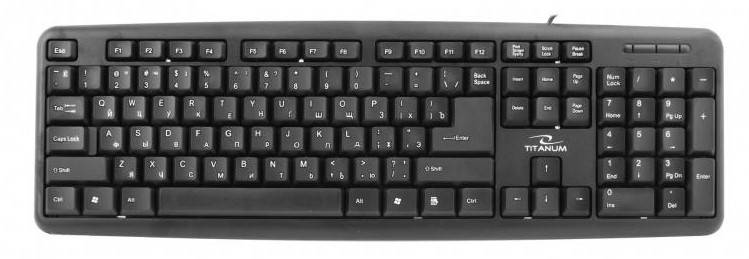 Klawiatura TITANUM TKR101 (USB 2.0; (RU); kolor czarny)