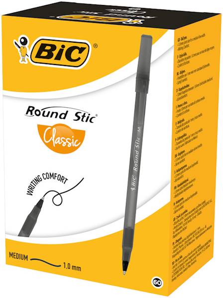 Długopis Bic Round Stick czarny Classic 1szt