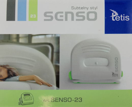 Dziurkacz 25k Tetis metalowy zielony TT-SEN-23