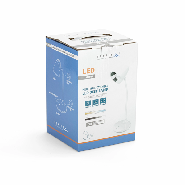 Lampka biurkowa wielofun. akumulatorowa LED  MT044
