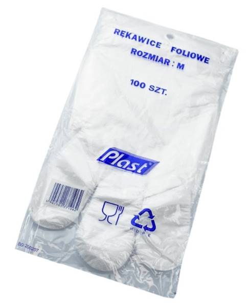 Rękawice foliowe A100 Plast/p