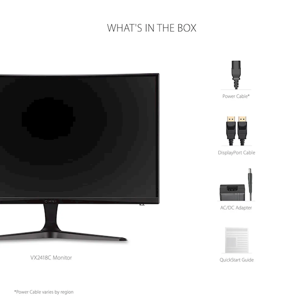Monitor Gamingowy ViewSonic 23,6" VX2418C (VS19012)