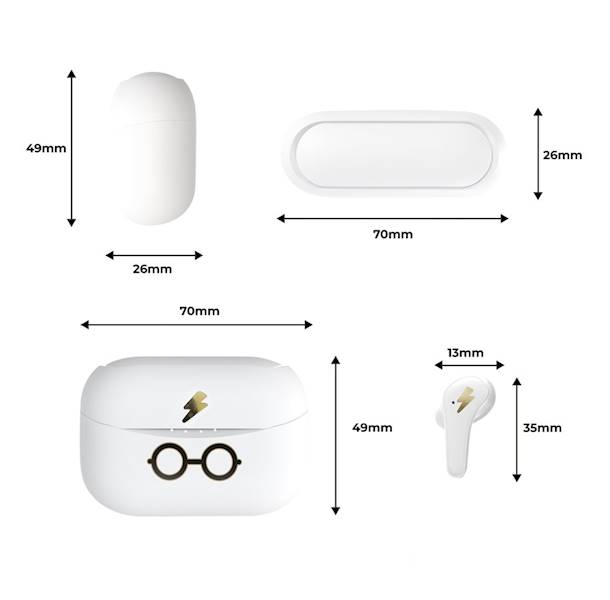 OTL TWS Słuchawki - HARRY POTTER GLASSES