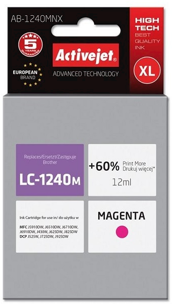 ACJ tusz Brother LC1240M new AB-1240MNX