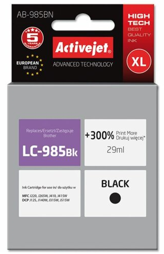 ACJ tusz Brother LC985 Black AB-985Bk