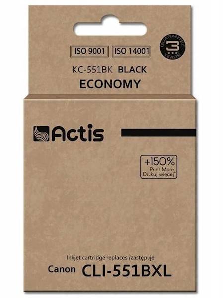 ACS tusz do Canon CLI-551Bk (WITH CHIP) KC-551Bk