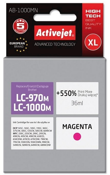 TUSZ BROTHER ACJ LC1000 MAGENTA AB-1000M