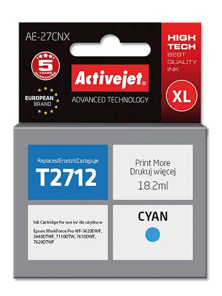 Tusz Activejet AE-27CNX (zamiennik Epson 27XL T271