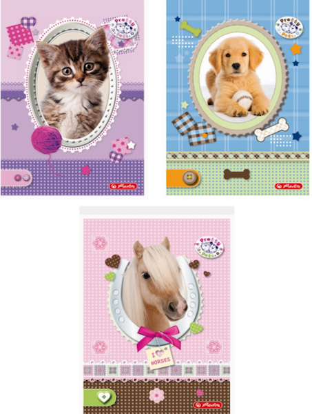 Notes szkolny A6 /46k kratka # Pretty Pets *