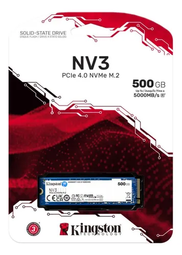 Kingston NV3 M.2 Pcie 4.0 NVMe 500GB