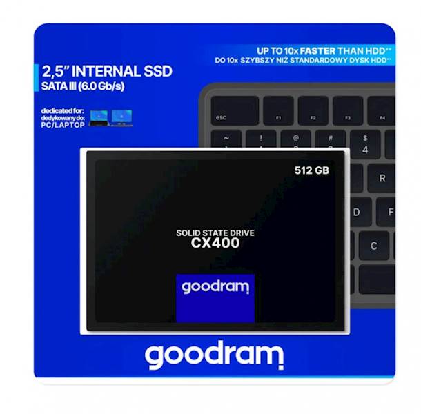 SSD GOODRAM CX400 Gen. 2 512GB SATA III 2,5 RETAIL