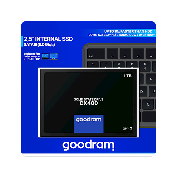 DYSK SSD GOODRAM CX400 Gen2 1TB SATA III 2,5 RETAI