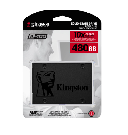 Dysk Kingston A400 SA400S37/480G (480 GB ; 2.5"; SATA III)