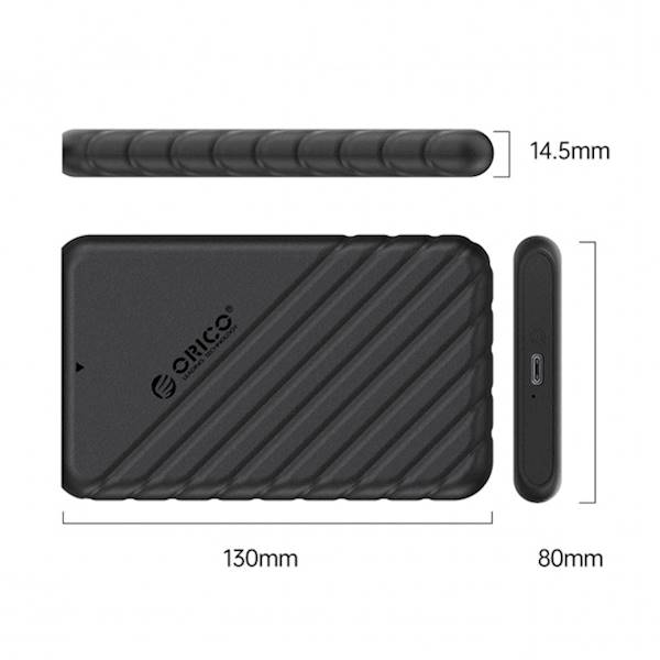 Orico Obudowa dysku 2,5" USB-C 3.1 6Gbps czarna 