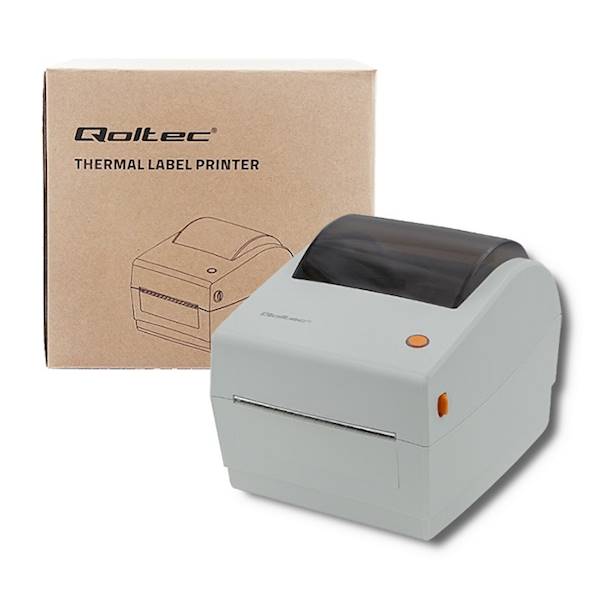 Drukarka etykiet Qoltec 50243 (druk termiczny; LAN