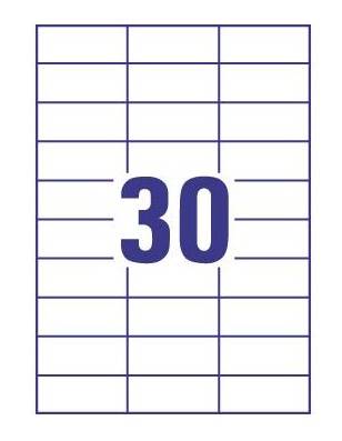 Etykiety uniwersalne 70 x 29,7 mm Avery Economy