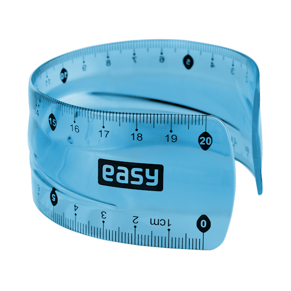 Linijka 20cm FLEX-RULER -20-2 EASY mix kolor -1szt