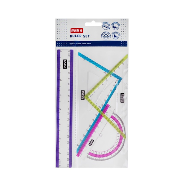 EA48530 Zestaw kreślarski 4 el  20cm Easy