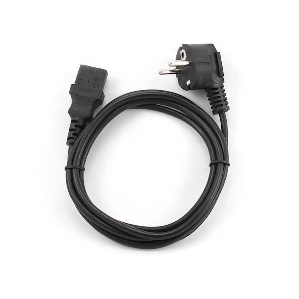 Kabel zasilający GEMBIRD PC-186 (C13 / IEC C13 / IEC 320 C13 - Schuko ; 1,8m; kolor czarny)
