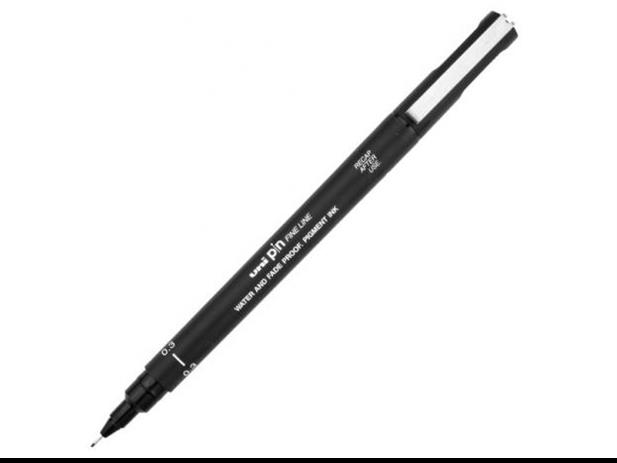 MIPIN200-5D Cienkopis Uni Pin 0,3 czarny 1szt