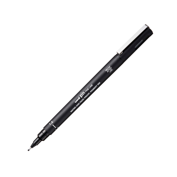 MIPIN12200-70 Cienkopis Uni Pin 1,2 czarny
