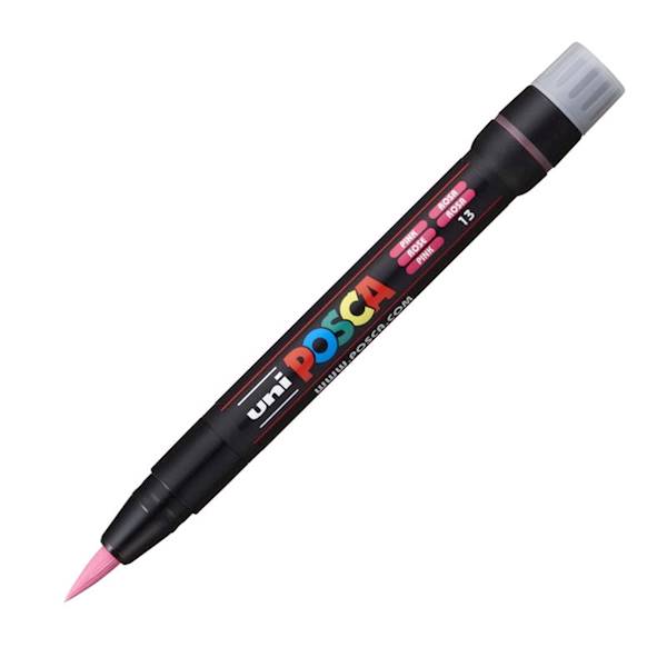 Marker Uni z farbą POSCA PCF-350 pink pędzelek 