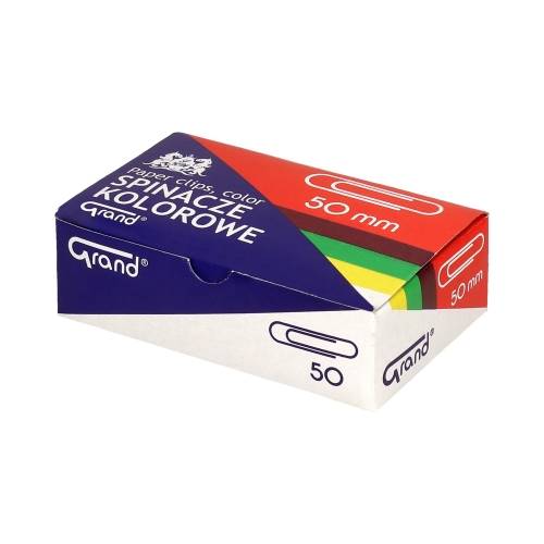 Spinacze 50Grand kolor opk. 50szt