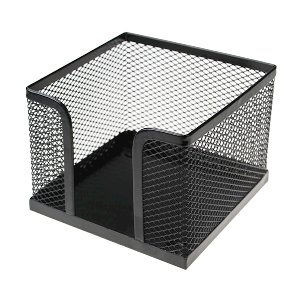 Pojemnik nabiurkowy na karteczki, metalowy 1szt