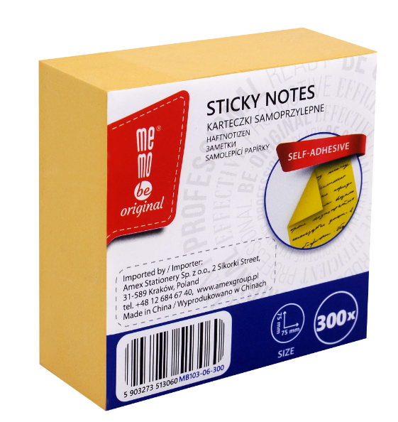 Notes samop. 75x75 MemoBe 300