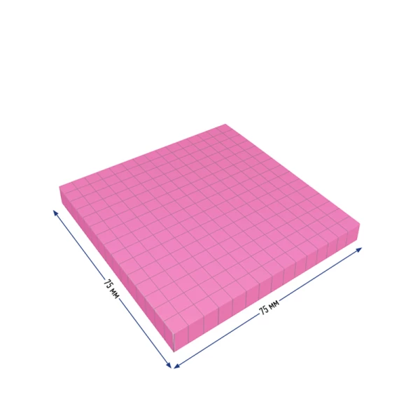 Notes samoprzylepny Berlingo neon róż  80k 75mm x 75mm 