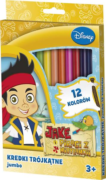 Kredki 12 ołówkowe Astra Jumbo trójkątne Jake