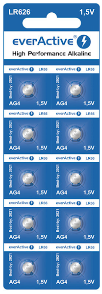 Bateria everActive LR626 LR66 AG4
