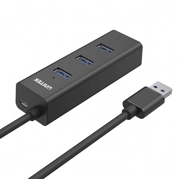 Aktywny hub USB-A 5Gbps, 4 porty USB-A  Y-3089V01 