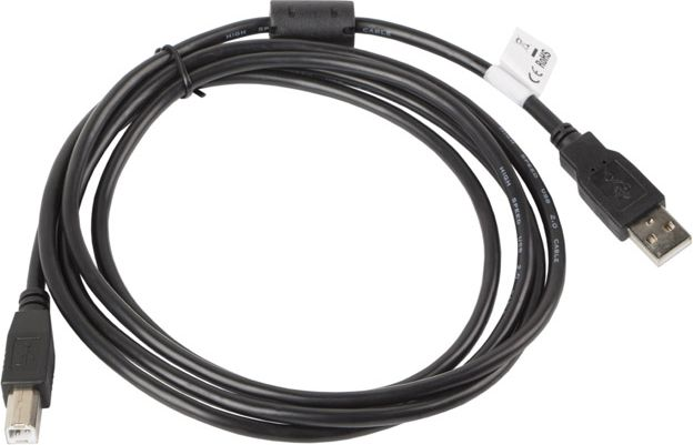 Kabel Lanberg CA-USBA-10CC-0050-BK (USB 2.0 M - USB 2.0 typu B M; 5m; kolor czarny)
