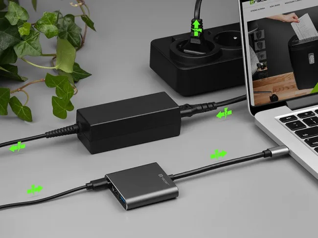 Tracer adapter A-1, USB-C, HDMI 4K, USB 3.0, PD 100W