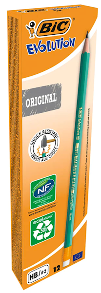 Ołówek z gumką HB Bic Evolution 1szt
