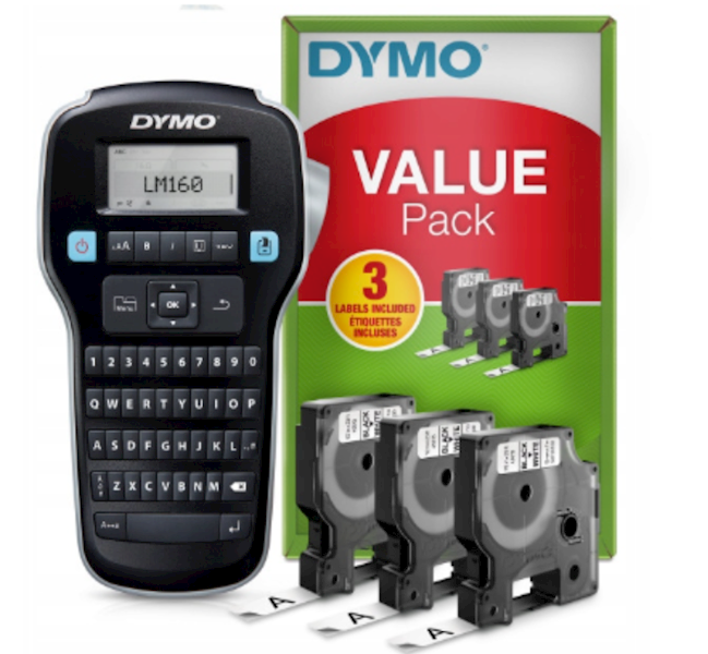 Dymo- drukarka etykiet LM 160 Value Pack+3xS0720530