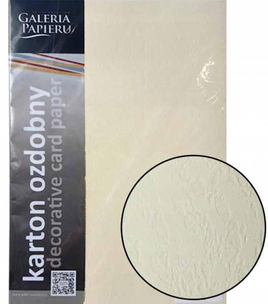 Papier wizytówkowy A4 230G A20szt skóra krem