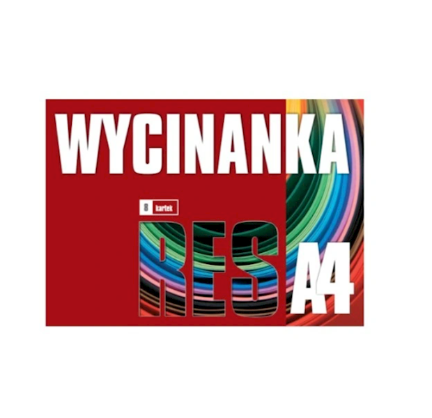 Wycinanka wielokolorowa A4 8 kartek RES