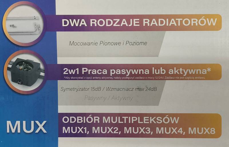 Antena DVB-T Galaxy VIVA zew. TV Republika