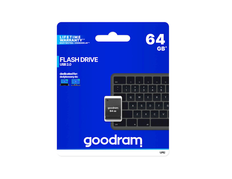 GOODRAM FLASHDRIVE PICCOLO 64GB UPI2 BLACK USB 2.0