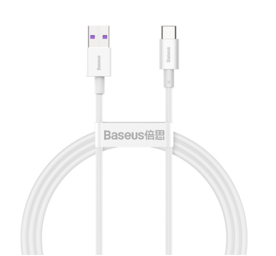Kabel USB do USB-C 66W, 2m (biały) Baseus Superior Series