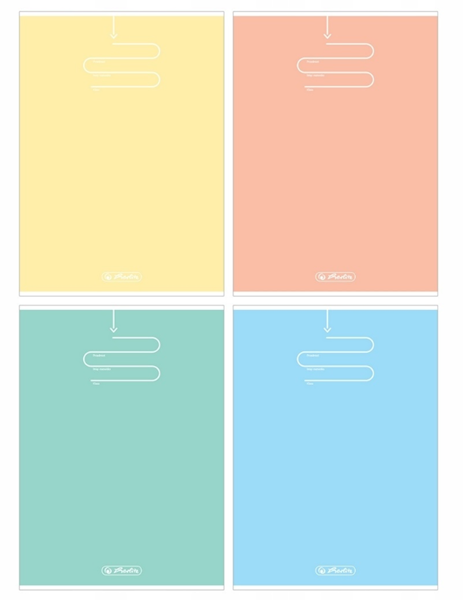 Zeszyt B5 96 kartek w kratkę Pastel Color Blocking Herlitz